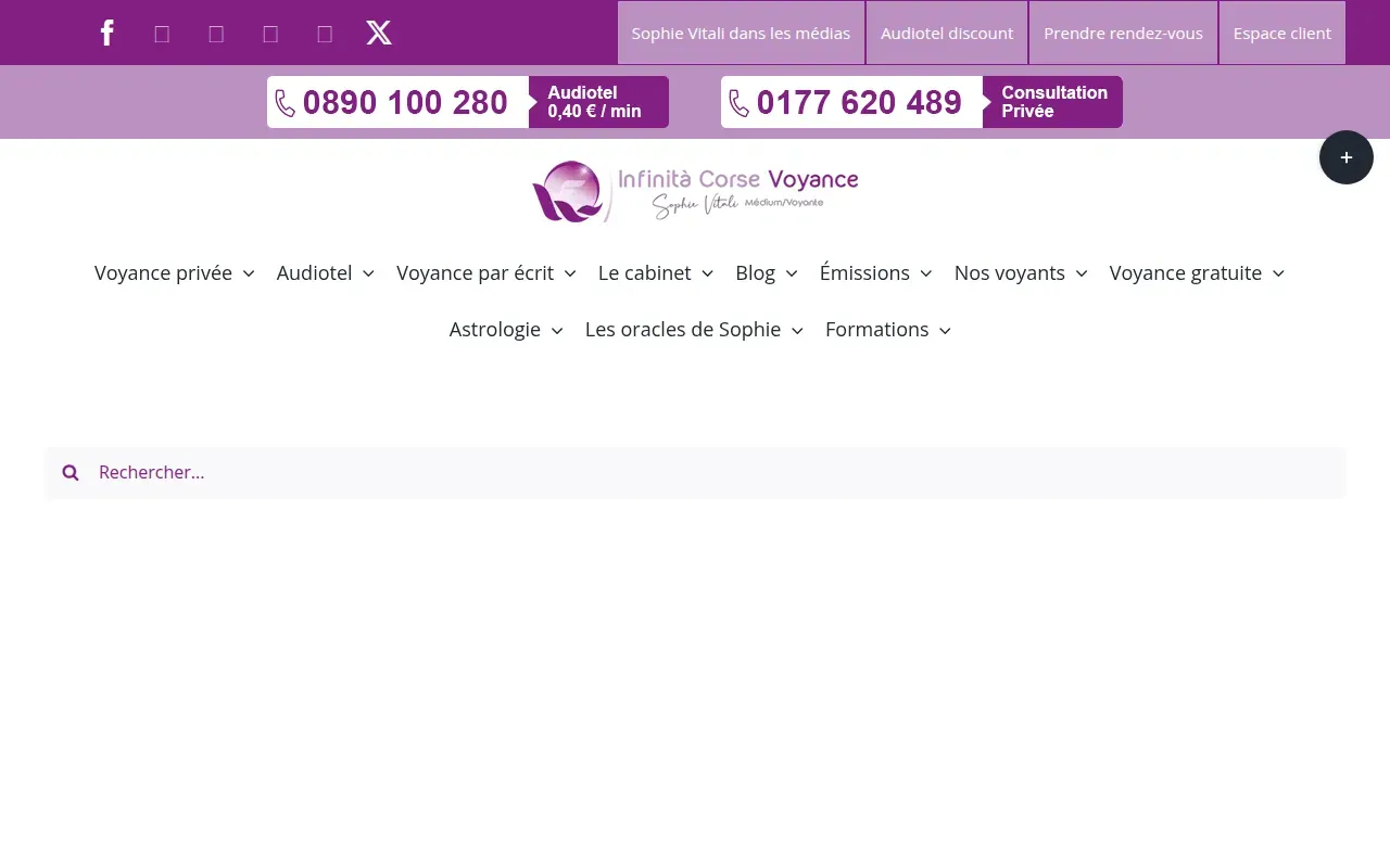 Page d'accueil du site Sophie Vitali